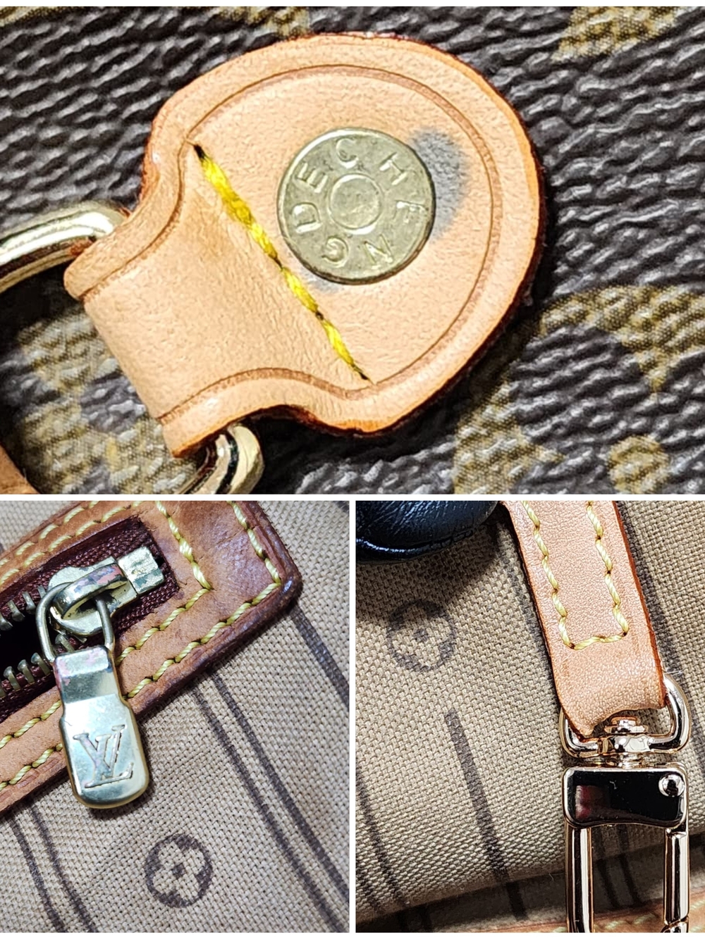 Louis Vuitton Monogram Canvas Tote with Natural Trim - Picture 10 of 15